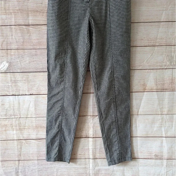 Urban Outfitters Size SP Gingham Slim St Leg Pants Elastic Waist High Rise - Picture 6 of 14